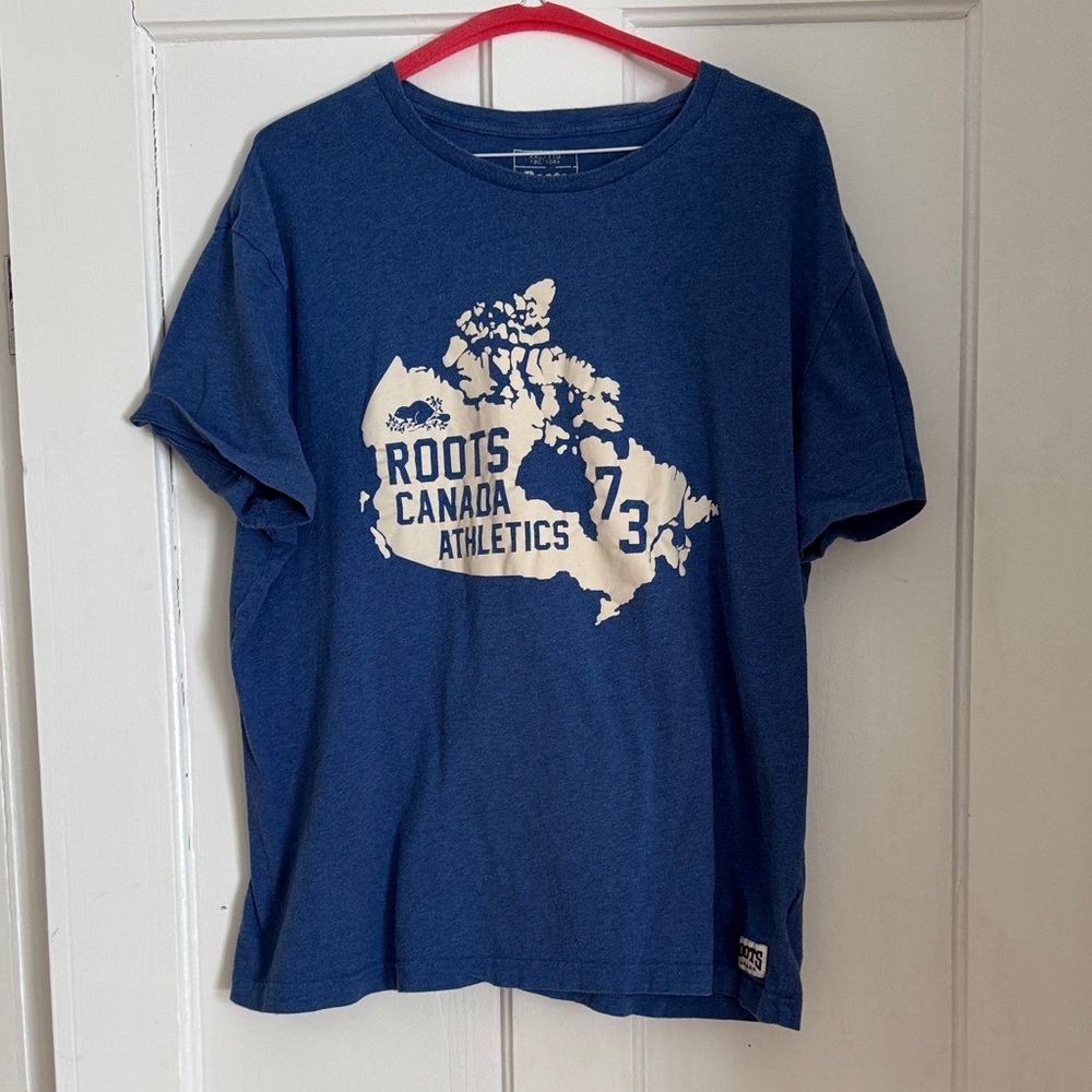 Bundle 3 Listings for $15😀Roots Blue T-Shirt with Canada Map Design